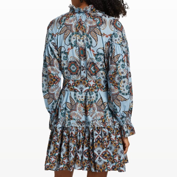Cara Cara Poppy Paisley Belted Minidress - Picture 7 of 7